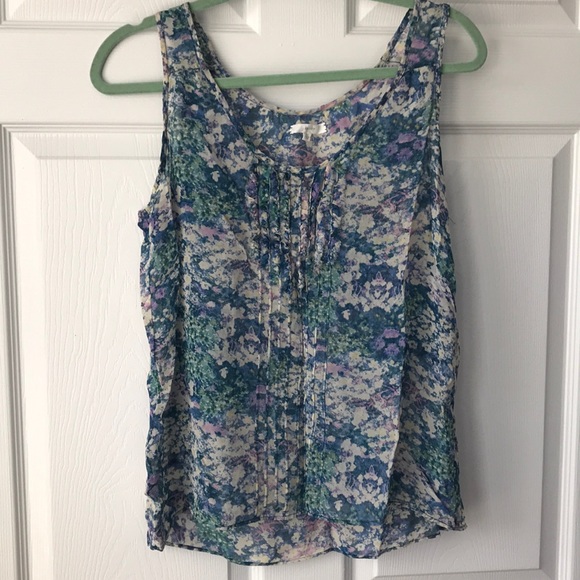 Medium Blue Green Silk Eliot Tank-top Shirt - Picture 7 of 13